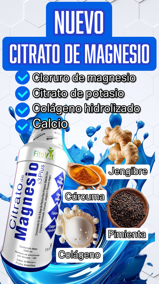 Citrato de Magnesio 1L | ¿Dolor muscular, fatiga o articulaciones rígidas? 🦵⚡