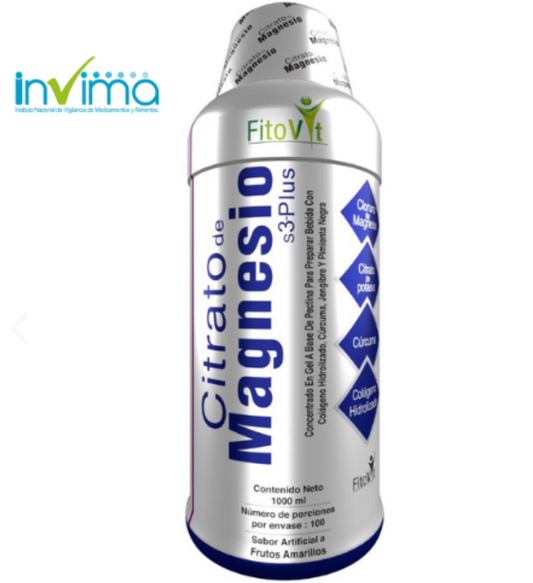 Citrato de Magnesio 1L | ¿Dolor muscular, fatiga o articulaciones rígidas? 🦵⚡